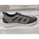 Rieker Herren Slipper leicht mit durchbrochenem Netzmuster  grau