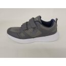 LICO Herren Klett Sportschuh mit weißer Sohle grau