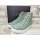 Andrea Conti Damen Boots Schnürstiefelette mintgrün mit seitlichem Reißverschluss