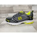 Brütting Herren Sportschuh grau/schwarz/lemon zum Schnüren