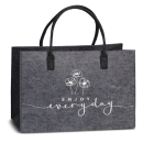 Filztasche hellgrau – PUNTA Shopper mit Tragehenkeln
