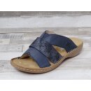 Rieker Damen Riemchen Pantolette dunkelblau