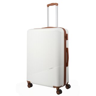 Travelite BALI 4w Trolley L, Weiss/cognac