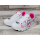 Skechers Kinder Schnürschuh weiß mit bunten Herzen und Sternen