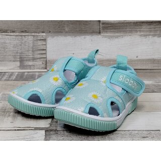 slobby Kleinkinder Freizeitschuh mit Klettverschluss mint Blumen