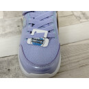 Skechers Running Sweet Mädchen Klett Halbschuh zart flieder mit türkis Glimmer