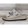 Fly Flot Damen Anti-Shock Klett-Pantolette steingrau mit Krokobesatz