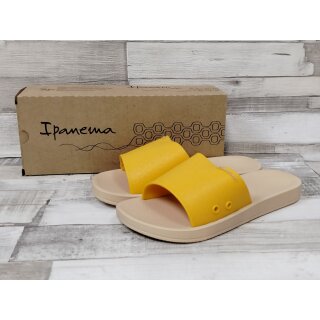 Ipanema Damen Badepantolette gelb mit weißer Sohle