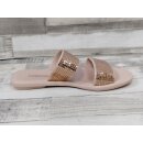 Ipanema Damen Pantolette goldfarben mit zwei Querbändchen