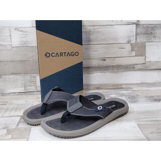 Cartago Herren Zehenstegpantolette grau