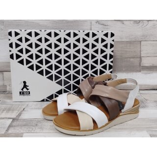 2 Go Sandalette weiß/beige/braun
