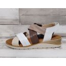 2 Go Sandalette weiß/beige/braun