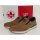 Rieker Herren Slipper braun, an der Ferse mit blau abgesetzt