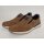 Rieker Herren Slipper braun, an der Ferse mit blau abgesetzt