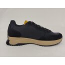 Rieker Revolution Sneaker-Schnürschuh schwarz mit gold abgesetzt