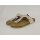 softrelax Damen Zehensteg Fußbett Pantolette beige mit Schnalle