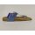 softrelax Damen Zehensteg Pantolette jeansblau mit Schnalle