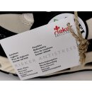 Rieker Damen Slipper mit Stretch Zierschnürung leicht sportlich vegan schwarz beige