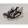 Rieker Damen Slipper mit Stretch Zierschnürung leicht sportlich vegan schwarz beige