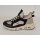 Rieker Damen Slipper mit Stretch Zierschnürung leicht sportlich vegan schwarz beige