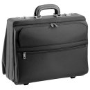 Schwarzer Business-Koffer mit robustem Design und Funktionalität