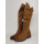 remonteTEX Damen Langschaftstiefel braun mit Vario-Schaft und herausnehmbarer Innensohle