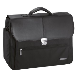 Schwarze Business-Tasche mit raffiniertem Design und Funktionalität