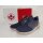 Rieker Herren Slipper mit Stretchsenkel blau mit brauner Hacke