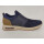 Rieker Herren Slipper mit Stretchsenkel blau mit brauner Hacke