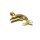 Anhänger Delfin 333 Gold Zirkonias matte Oberfläche Kettenanhänger