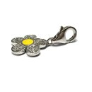 Charm Anhänger Blüte gelb Silber 925 rhodiniert Bettelarmband Anhänger