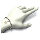 Charm Anhänger Blüte gelb Silber 925 rhodiniert Bettelarmband Anhänger