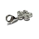 Charm Anhänger Blüte gelb Silber 925 rhodiniert Bettelarmband Anhänger
