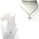 Anhänger 925 Silber "Blume des Lebens" eismatt Kettenanhänger rund 15mm