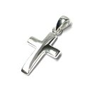 Kreuz Kettenanhänger 925 Silber schlicht einfarbig...
