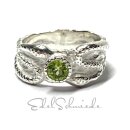 Ring 925/- Silber Peridot rund facettiert...