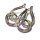 Ohrring 925 Silber rhodiniert Zirkonia multicolor Farbverlauf Regenbogen pastell Creole