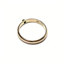 Goldring 333/- Gold Zirkonia blau rund facettiert Schmuckring Ring #59
