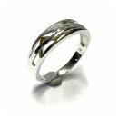 Ring 333/- Weißgold Zirkonia Schmuckring bicolor Goldring #64