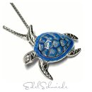 Anhänger Schildkröte 925 Silber rhodiniert...