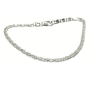 Armband 925/- Silber S-Panzerkette zart schmal dezent...