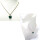 Anhänger 375/- Gelbgold Malachit Donut + Diamanten 0,045ct Kettenanhänger Klassiker
