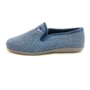 Cosero Herren Hausschuh blau Gummizug am Spann