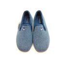 Cosero Herren Hausschuh blau Gummizug am Spann