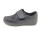 scandi Damen Klett Halbschuh schwarz Glitzermuster