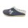 Cosero Damen Pantoffel schwarz grau Blumenstickerei lose Einlagen