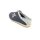 Cosero Damen Pantoffel schwarz grau Blumenstickerei lose Einlagen