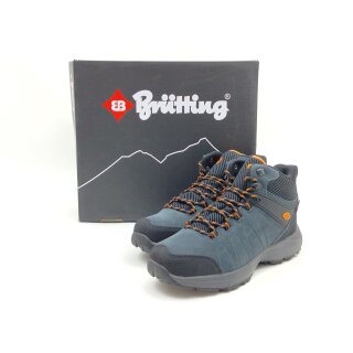 Brütting Comforttex Burschen Knöchelschnürschuh grau orange