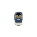 LICO Herren Slipper verstecktem Gummiband Spann blau braune Kappe