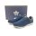 LICO Herren Slipper verstecktem Gummiband Spann blau braune Kappe